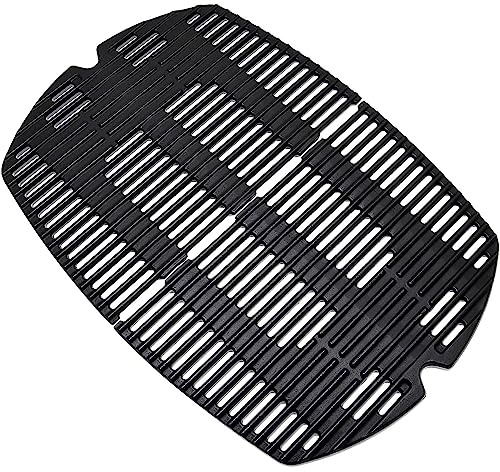 Vnierxful 7646 gjutjärnsgrillgaller reservdelar för Weber Q300, Q320, Q3000, Q3200-serien, grillgaller tillbehör passar för 57060001, 586002 404341 gasgrillar, 2-pack