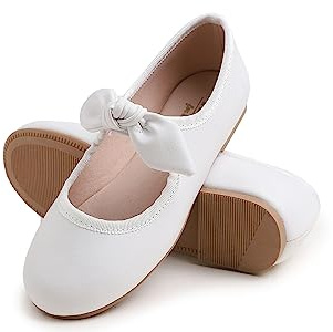 Feversole Bailarinas Niña de Vestir - Zapatos Cómodos para Ceremonias - Ballet Flats