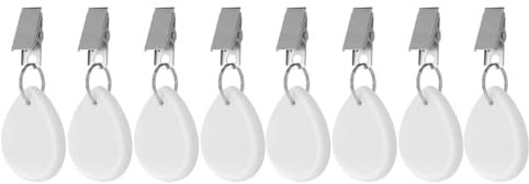 Tischdeckenbeschwerer, 8 Stück Tischdecken-Anhänger aus Marmor, Tischdeckenbeschwerer mit Clips, für Familie Party Camping Hochzeit Garten Picknick(Weiß)