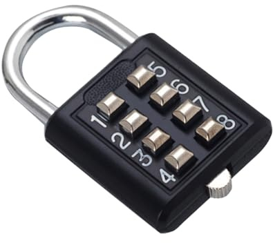 BSEID Lucchetto a combinazione per armadietti | combinazione di tasti di sicurezza 8/10 cifre, lucchetto digitale con codice per cassetta degli attrezzi, scomparto sportivo, recinzione,