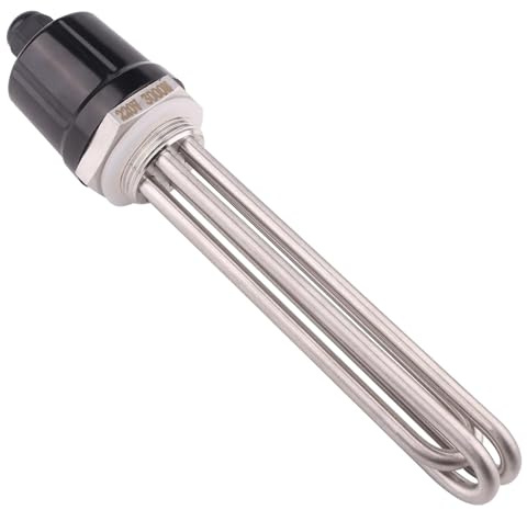 Élément chauffant électrique for eau, 220v/380V, SUS304 DN32 DN40, résistance au chauffage par Immersion, 2kw/3kw/3750W/4,5kw/6kw (Size : Heater only_DN40_6KW)
