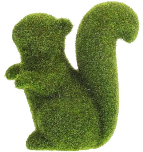 Toddmomy Figurine D'écureuil en Mousse Figurine d'animal Floquée Statue D'écureuil De Jardin d'animal en Gazon Artificiel Sculpture Animale Décoration De Pierres Recouvertes De
