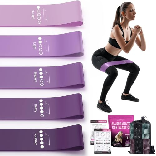 LISTHEN Fitnessbänder Krafttraining für Gesäß und Beine, Sportbänder Gummi für Heimtraining, Booty Band für Fitnessübungen, Yoga, Pilates, Crossfit