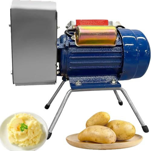 WUCIOA 750W Commercial Potato Ricer, Electric Potato Masher with Precision Grinding Shaft & Gear, Good Tasting & Time-saving, 20-30KG/H Stainless Steel Potato Ricer for Fruit, Vegetables