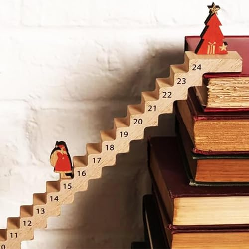 Weihnachtsmann Countdown Kalender - Weihnachts-Countdown-Kalender 2024 | Santa Climbing Staircase Countdown Kalender | 24 Tage Bis Weihnachten-Countdown-Kalender