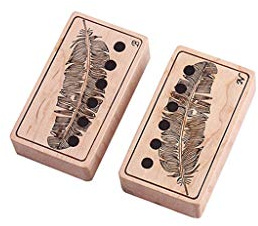 RuiJOTWAT Humbucker-Abdeckung für E-Gitarre, geflammtes Ahorn, 2 Stück