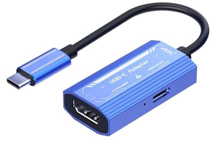Yunseity USB C to AR Glasses and Charging Adapter, 4K@60hz 100W, AR Glasses Adapter for Xreal/Viture/Steam Deck/ROG Ally/Legion Go/Switch, Portable Monitor