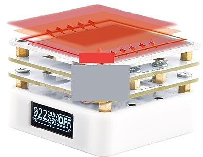 KENBT Mini Plaque chauffante PCB SMD Carte Plaque à souder réglable température constante Outil de Chauffage Station de préchauffage Outils de réparation,Haute efficacité et durabilité
