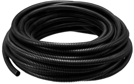 LPLPL Corrugated Pipe,10/12.5/16 Meters 10mm Outside Dia Flexible Corrugated Bellow Conduit Cable Tube Tubing Pipe For Electric Wiring Black(16M)(16M)