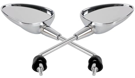 Flügelspiegel Ersatz Außenspiegel Für Vespa Für Primavera 50 125 150 2014-2022 Motorradzubehör Links & Rechts Rückspiegel(Chrome)
