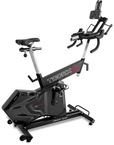 Toorx SRX-REBEL, Indoor cycle Smart Ergometrica, Doppio Freno Magnetico a Induzione, Display LCD Retroilluminato, Compatibile con App, 2000W, Indoor Training, 57 kg, 124x60x132 cm, 150 kg Max
