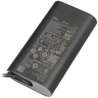 Dell 0TTH58 Original USB-C GaN-Chargeur 100 Watts Arrondie pour Pro Max 16 (MA16250), 16 (MB16250), 16 (MC16250), Pro Rugged 10