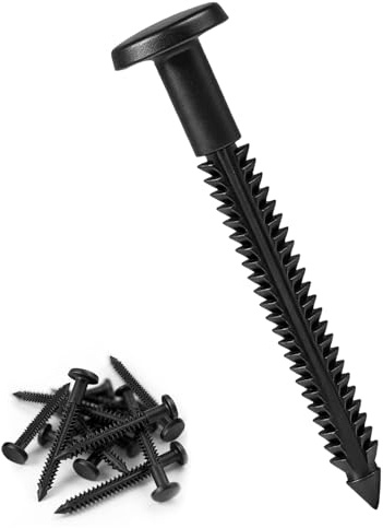 60 Pcs 3 Inch Vinyl Shutter Fasteners Heavy-Duty Shutter Loks for Exterior Decorative Shutters, UV-Resistant & Rustproof Peg Lok Pins with Enhanced Grip for Vinyl/Aluminum/Wood Shutters