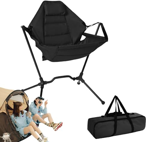 Silla de Camping – Taburete balancín Ajustable de Aluminio Resistente | Silla de Camping – para Picnic al Aire Libre, Patio, césped, Fiesta, Playa