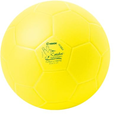 Togu Fußball Colibri Supersoft | Weicher Softball für Koordination & Therapie | Miniball, 22 cm Durchmesser | Gelb | Für Training, Geschicklichkeit, Erwachsene, Jugendliche
