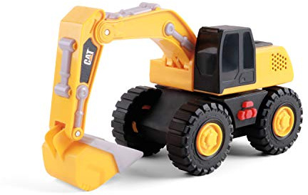 CAT Construction Toys, Tough Machines Toy Excavator, 10 W/Realistic Lights & Sounds, Rumbling Action, Movable Parts & Sturdy Plastic Construction