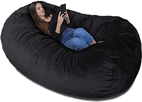 Charlie & Finn THE LARGEST BEANBAG IN EUROPE! - Premium Beanbag XXL - Giant Beanbag with Memory-Foam Filling - 1500 l - Elegant Black