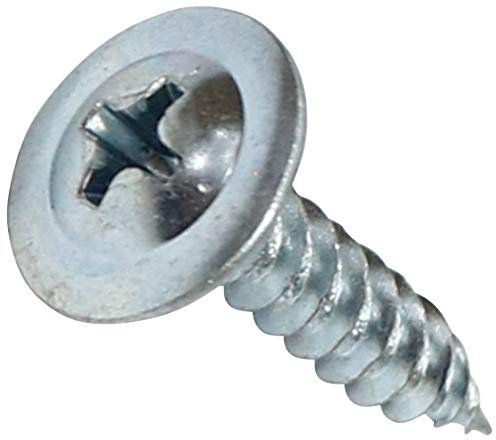 AERZETIX - C44681 - Set di 100 Viti per lamiera autofilettanti Ø4.2x19mm a testa larga bombata - con impronta PH/cruciforme - rivestimento metallico grondaia - in acciaio zincato - colore argento