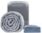 Winthome Manta con Peso140x190cm 7.2kg con Funda de Edredón, Cobertor Pesado Manta con PesoAnsiedad, Weighted Blanket para un Dormir Profundo y una Mejor Relajación, Manta Ponderada Adultos (Gris)