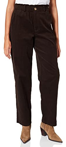 NA-KD Loose Fit Corduroy Pants Panas, marrón, 34 para Mujer