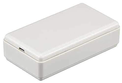 sourcing map Lot de 3 mini boîtes de dérivation anti-poussière en ABS pour projet électrique Gris 50 x 27 x 14 mm