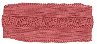 Sterntaler Baby Mädchen Stirnband Baby GOTS Strick Zopfmuster Winter-Stirnband - Baby Stirnband - gefüttert mit Jersey (Bio) - rosa