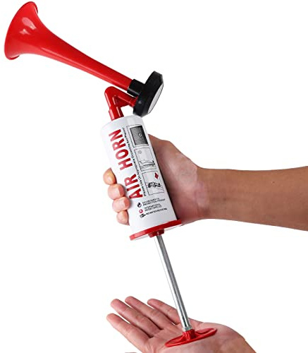 AOLIHAN Reusable Air Horn Loud Boat horn Handheld Stadium Horns Aluminum Personal Safety Handheld Horn Portable Pump Air Horns Loud Noise Maker Air+Horn Universal
