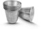 CG94 - Backformen für Baba aus antihaftbeschichtetem Aluminium | Traditionelle italienische Küche | gleichmäßige Wärmeverteilung | Einfaches Entfernen und Reinigen, Format 7 x 8 cm, Aluminium