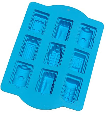 Petit moule à gâteau en forme de train anti-adhésif pour savon, savon en silicone, moule à gâteau pour fête d'enfant, moule de train pour gâteau au chocolat