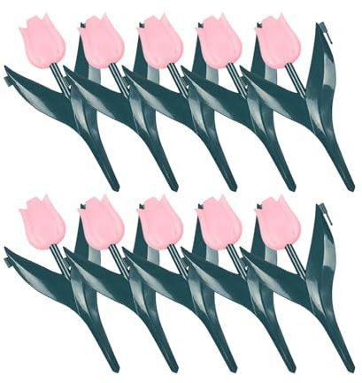 FewNvWa 10 Bordure di per Decorare Esterno con Finti, Fiore Rosa