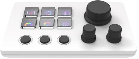 TEMOOUES 12Key LED Backlit Keyboard For Stream Control Deck Keypad For Live Streaming And Creative Designs With Customizable Customizable