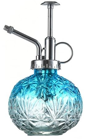 Abaodam Plant Mister Spray Bottle Vintage Glass Plant Watering can with Embossed Body Fine Mist Sprayer for Indoor Plants Succulents Mini Bonsai Refillable and Lightweight