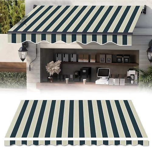 Gvqng Store De Terrasse RéTractable Et Abri Pare-Soleil, Stores De Terrasse ExtéRieurs, Pare-Soleil ImperméAble, pour Jardin, Terrasse Et Balcon (Tissu Uniquement),02,(8.2x5ft) 2.5x1.5m