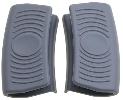 EGHFIXSD 1 Paire de Pinces à Oreilles isolées en Silicone pour casseroles, maniques, Gants, poignées de casseroles, ustensiles de Cuisine, Gris, 8 x 4,5 x 2,5 cm
