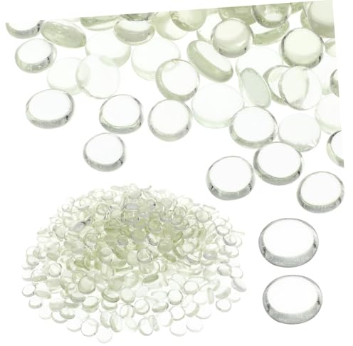 Operitacx Perles De Verre Transparentes Plates 17-19 Mm, 500 Pièces, Remplissage Décoratif Polyvalent pour Vases, Décoration Intérieure, Bricolage Et Création Artisanale