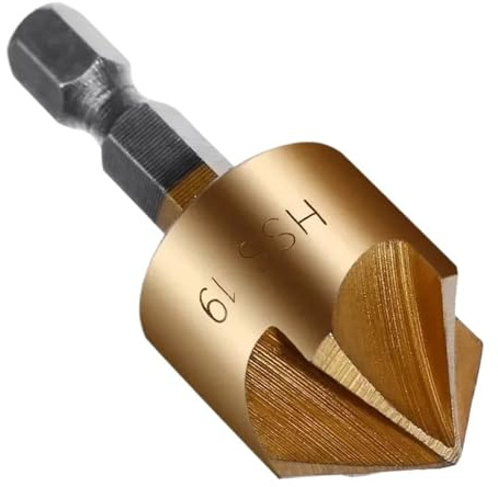 HSS Titan Senker Bohrer Set Fase Kegel Loch Cutter Holz Metall Senkkopf Entgraten Anfasen Holzbearbeitung Werkzeuge