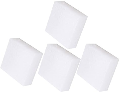 JOINPAYA 4 Almohadillas de Espuma para Fieltrar Lana Tapete Cuadrado Grueso de Fieltro de 15X15X5 CM Color Blanco Reutilizables y Resistentes para Manualidades y Trabajo Agujas de