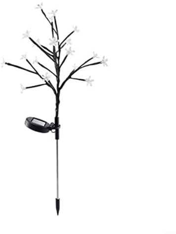 Lampe solaire pour arbre de cerisier - 61 cm - Étanche IP65 - LED - Avec piquet en acier inoxydable - Pour décoration de terrasse ou paysage