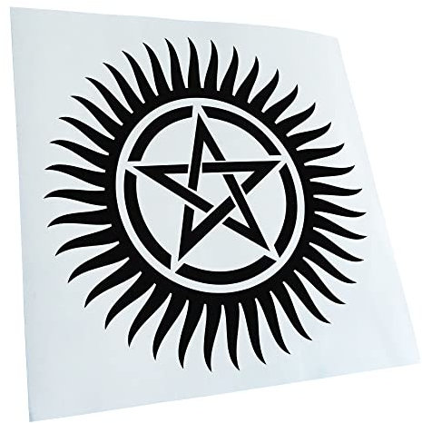 Kiwistar - Autoaufkleber - Anti-Possession - Schwarz - 10x10cm - Heckscheibe Auto Aufkleber wetterfest für Kfz LKW Mofa Truck - Sticker außen selbstklebend Tuning Zubehör für Fenster Fahrzeug Scheibe