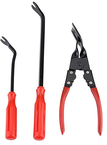 Samfox Zange zum Entfernen von Clips - Autotürverkleidung-Clips Zangen zum Entfernen des Befestigungselements Abziehwerkzeug Reparaturwerkzeug, 3-Pack
