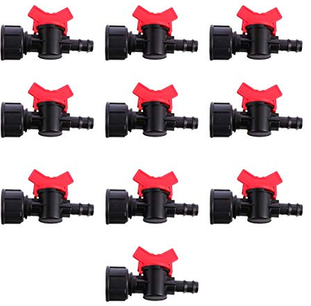 Vanne Dirrigation 16pe 10 Pièces 3/4 Po Connecteur De Tuyau Deau Pour Système Darrosage Automatique Des Plantes En Pot