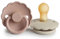 FRIGG Daisy Latex Schnuller | Klassischer Schnuller 2er-Pack | symmetrische Kirschform | BPA-frei | Made in Dänemark | Latex Schnuller Schnuller | (Blush/Creme, Größe 1 (0-6 Monate))