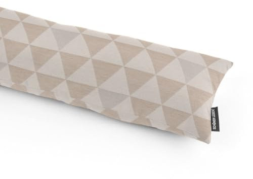 SCHÖNER LEBEN. Zugluftstopper Triangel Retro Scandi Sand Hellbeige, Auswahl:120cm Länge