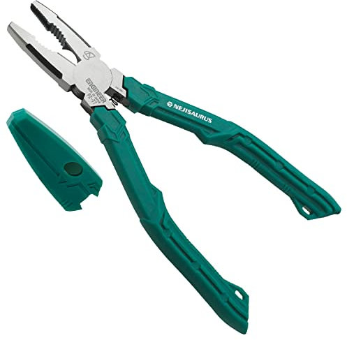 ENGINEER PZ-77 Heavy Duty Multi-Function Combi Gripping Pliers/Screw Extractors (Non-Slip Jaws for Quick Removal of Damaged Screws) Made in Japan, neji-Saurus RX, Green