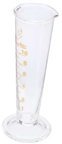 Zerodeko Vaso De Laboratorio Graduado De Vidrio Resistente Para Medir Ingredientes Líquidos y Secos Adecuado Para Uso Científico