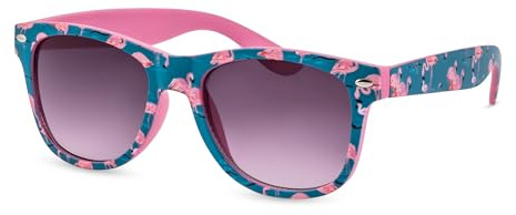 PRIMETTA Coole Kinder-Sonnenbrille/Farbenfrohe Sonnenbrille für Mädchen & Jungen mit Flamingo-Motiv/100% UV-Schutz F2510424