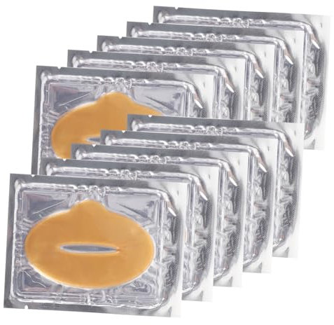 Gogogmee Lippenmasken 25 aus Pflanzenfaser Feuchtigkeitsspendende Hydratisierende Lippengelpads zur Lippenpflege für Reisen und Festliche Anlässe