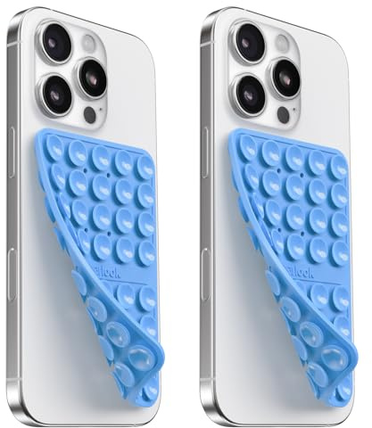 Silikon Handy Saugnapf Halterung Doppelseitig, Freihändig Sticky Silikon Saugnapf Handyhülle für Selfies & Videos, Saugnäpfe Handyhalter für Alle Handy Modelle, Marineblau & Marineblau | Klebriger Handy-Griff mit höherer Saugkraft für iPhone, Freisprecheinrichtung für Selfies und Videos