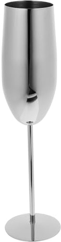 Cabilock Edelstahl Weinglas Gläser Flöte Weinkelche Weinbecher Cocktailbecher Party Getränke Kelch Getränke Becher Bar Shot Kelch Cocktail Kelch Bar Becher Haushalt Kelch Silber