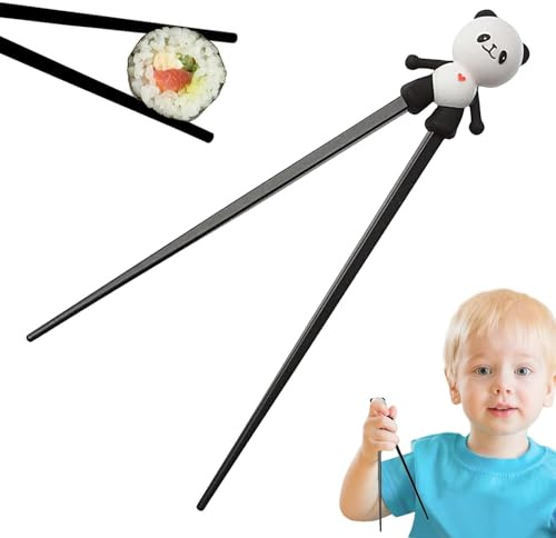 GTFYUDGH Right Learning Chopsticks, Chopsticks for Children, Children's Aid Training Panda Chopsticks, Portable Chopsticks for Learning Children for Children
